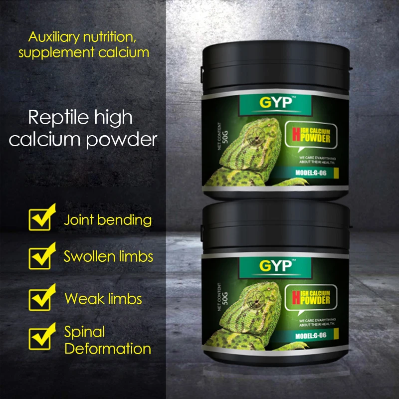 Calcium Powder Reptile - تسلق الحيوانات الأليفة الزواحف عالية مسحوق