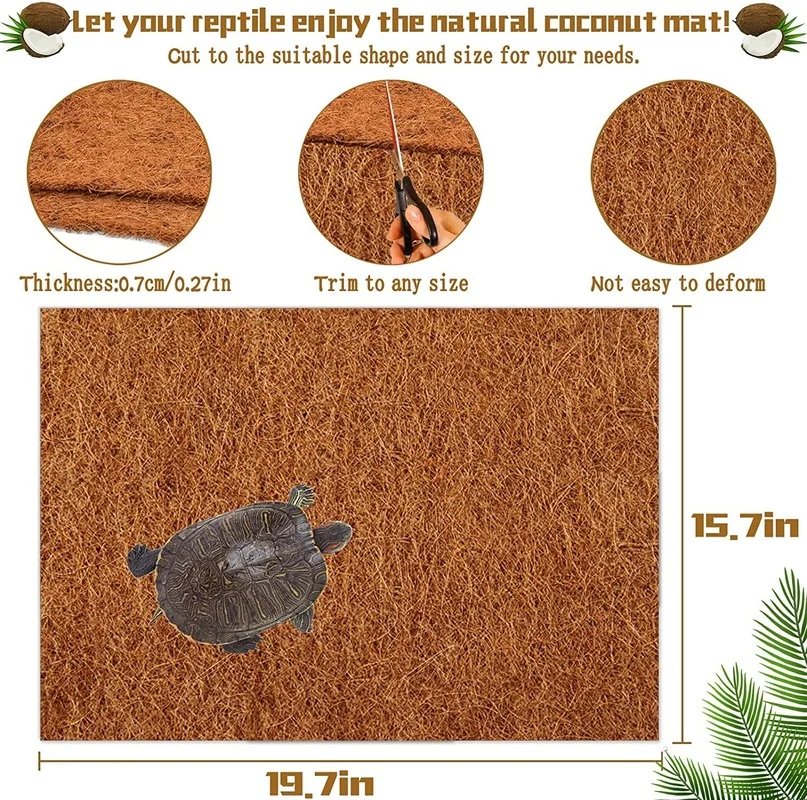 الزواحف السجاد الطبيعي ألياف ج - مراجعة Substrate Coconut Fiber وسعره