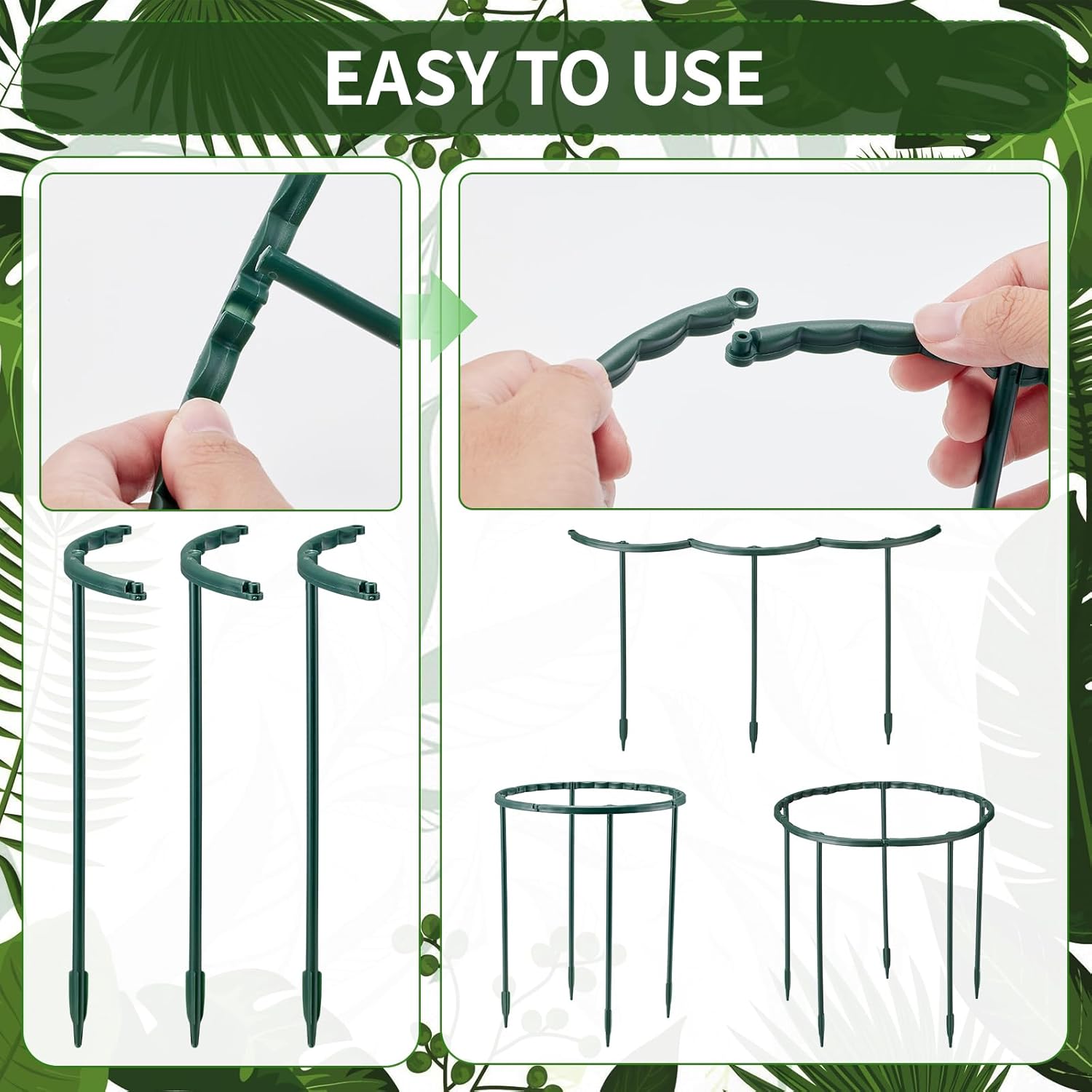 1/16 قطعة دعامة نباتات، حامل ت - مراجعة Vine Climbing Plastic وسعره