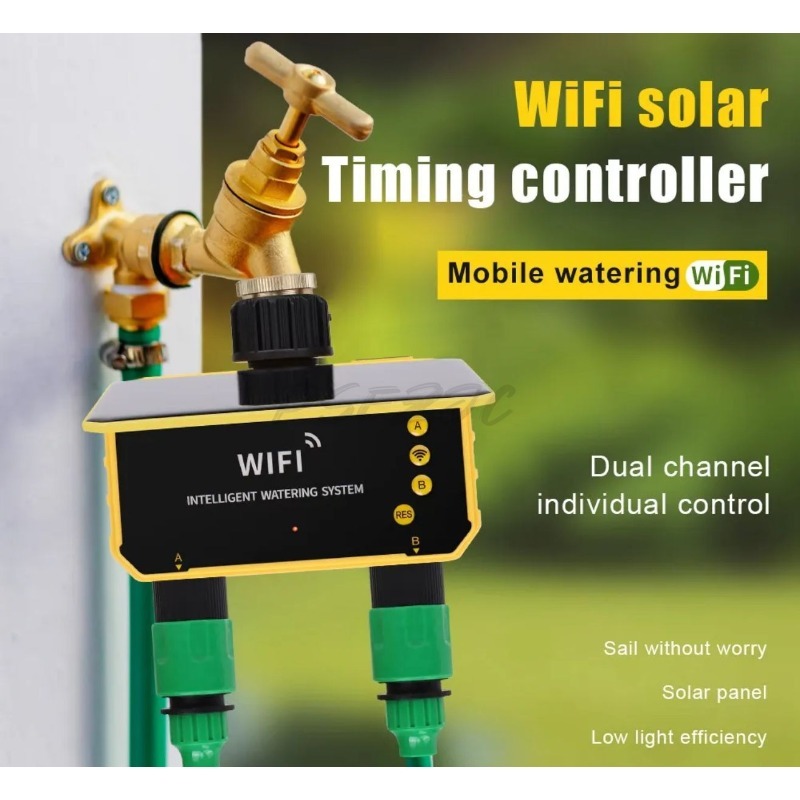 جهاز تحكم بالري يعمل بالطاقة ا - مراجعة Timer Dual Outlet وسعره