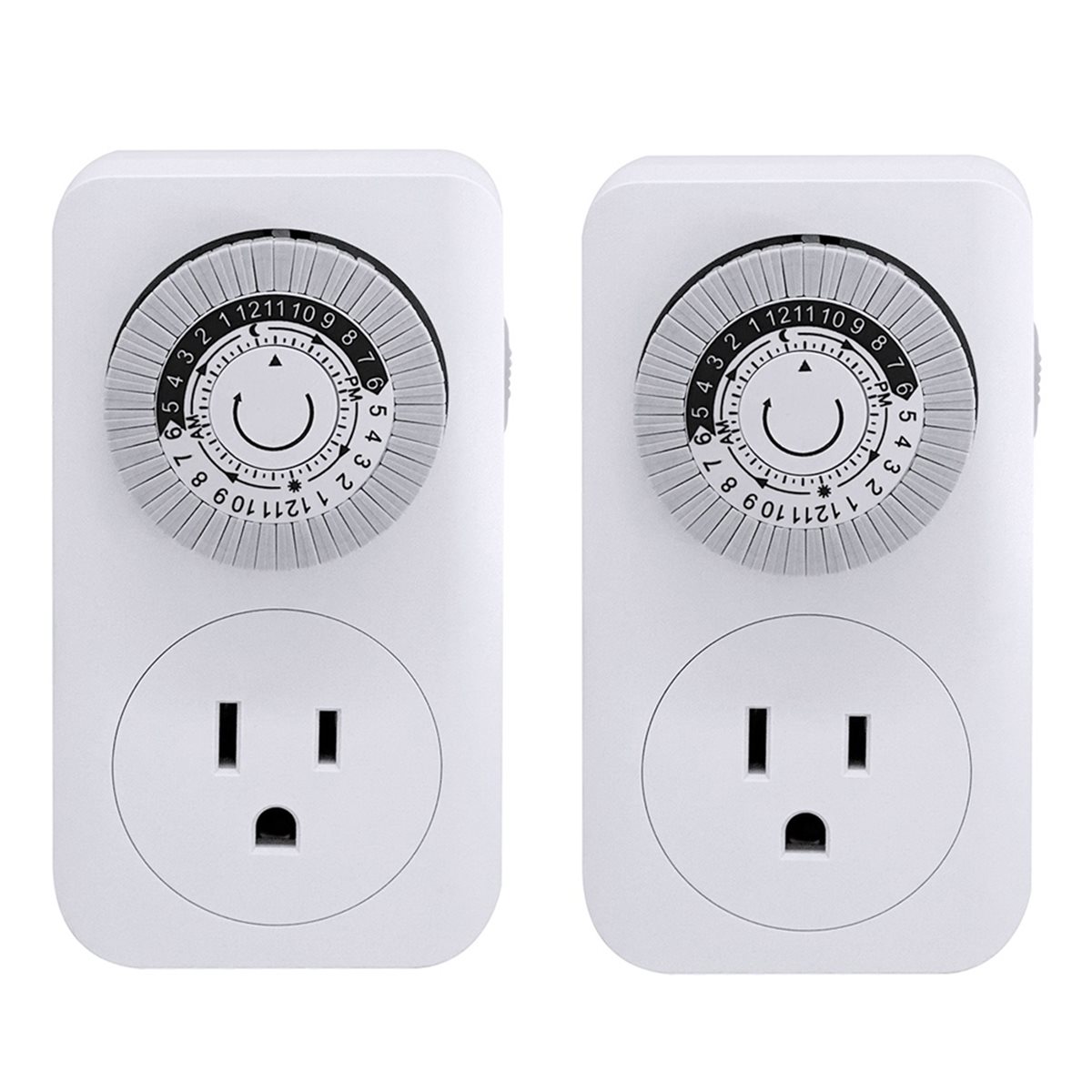 مؤقت ميكانيكي داخلي صغير N86R  - مراجعة Timer Dual Outlet وسعره